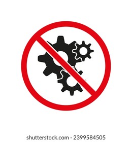 Repair ban. Do not exploit. Vector illustration. EPS 10.