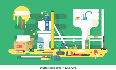 Repair of bathroom