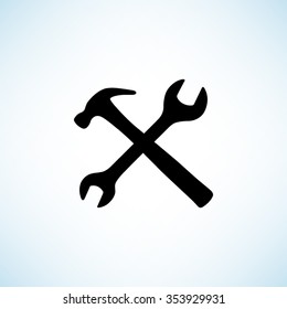 Repair -  black vector icon