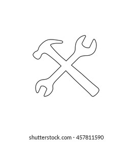 Repair  - black vector icon