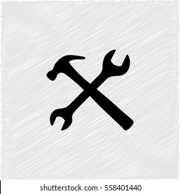 Repair  - black vector icon