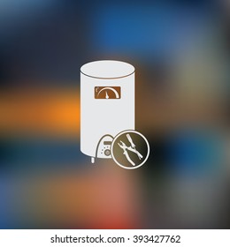 Repair  boiler vector icon