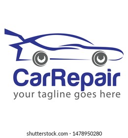 Repair Car Logo Design Illustration