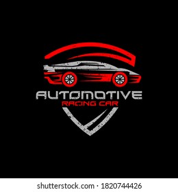 Repair car logo with rustic badge vector, best for your automotive company logo brand