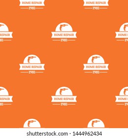 Repair car pattern vector orange for any web design best