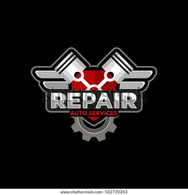 Repair car service logo\
emblem badge