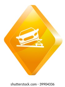 repair of the car, vector icon