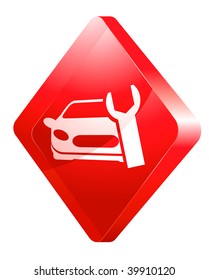 repair of the car, vector icon