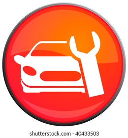  repair of the car, vector icon