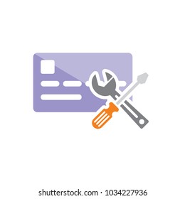 Repair Card Logo Icon Design