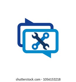 Repair Chat Logo Icon Design