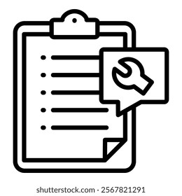 Repair Checklist Icon Element For Design