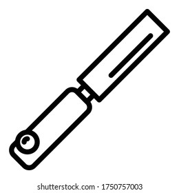 Repair chisel icon. Outline repair chisel vector icon for web design isolated on white background