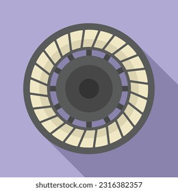 Repair clutch icon flat vector. Car kit. Auto cover
