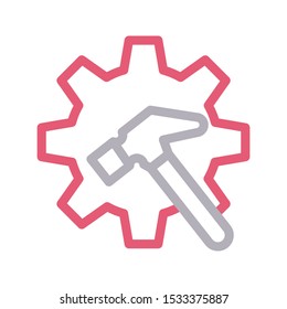 repair color line vector icon