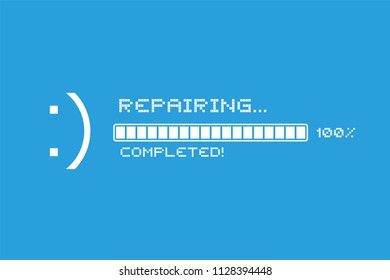 repair completed message