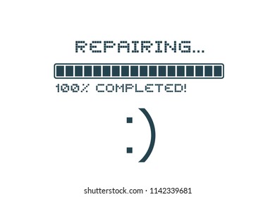repair completed message