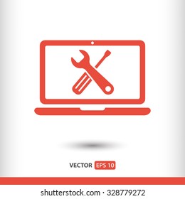 repair computer icon. One of set web icons
