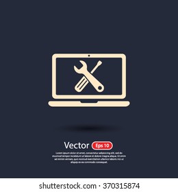 repair computer icon. One of set web icons