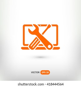 repair computer icon. One of set web icons