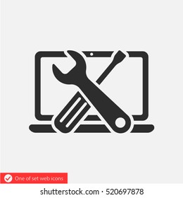 repair computer icon. One of set web icons