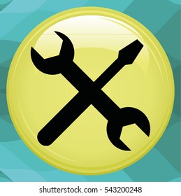 repair computer icon. One of set web icons