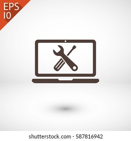 repair computer icon. One of set web icons