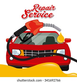 Repair concept with service icons design, vector illustration 10 eps graphic