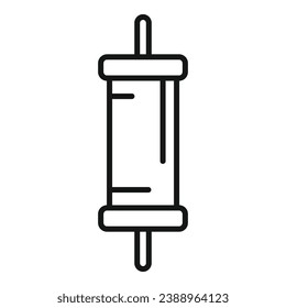 Repair condenser icon outline vector. Software fix. Computer button tool