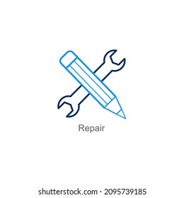 Repair Or Configuration Icon Concept
