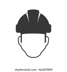 Repair and construction concept represented by constructer icon. Isolated and flat illustration