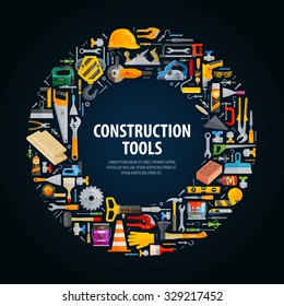 repair and construction vector logo design template. tools or building icons