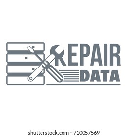 Repair data logo. Simple illustration of repair data vector logo for web design isolated on white background
