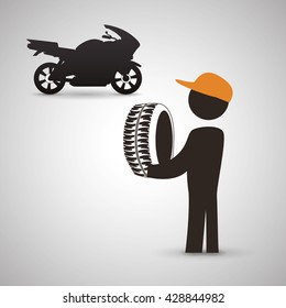 Repair design. auto icon. isolated illustration