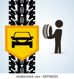 Repair design. auto icon. isolated illustration