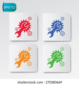 Repair design on buttons background