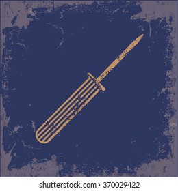 
Repair design on old paper background,vector