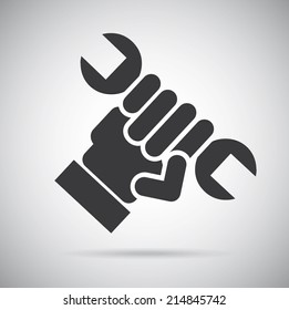 repair design over  gray background vector illustration