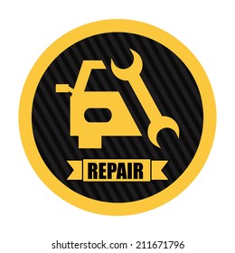 repair design over white  background vector illustration