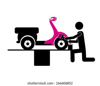 Repair design over white background, vector illustration