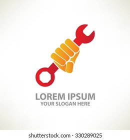 Repair design,logo template,clean vector
