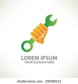 Repair design,logo template,clean vector