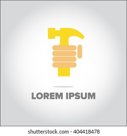 Repair design,logo template,clean vector