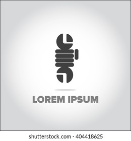 Repair design,logo template,clean vector