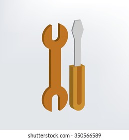 Repair design,three dimension,vector