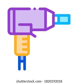 repair drill icon vector. repair drill sign. color symbol illustration