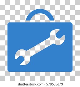 Repair Equipment Case icon. Vector illustration style is flat iconic symbol, cobalt color, transparent background. Designed for web and software interfaces.