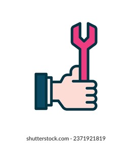 repair filled color icon. vector icon for your website, mobile, presentation, and logo design.