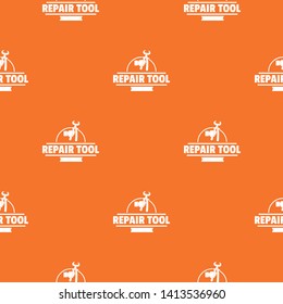 Repair firm pattern vector orange for any web design best