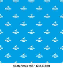 Repair firm pattern vector seamless blue repeat for any use